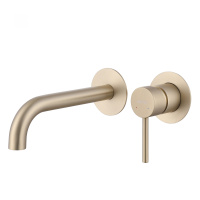 Смеситель ABBER Wasser Kreis AF8112G для раковины скрытого монтажа, золото матовое - Gidratop.ru изображение