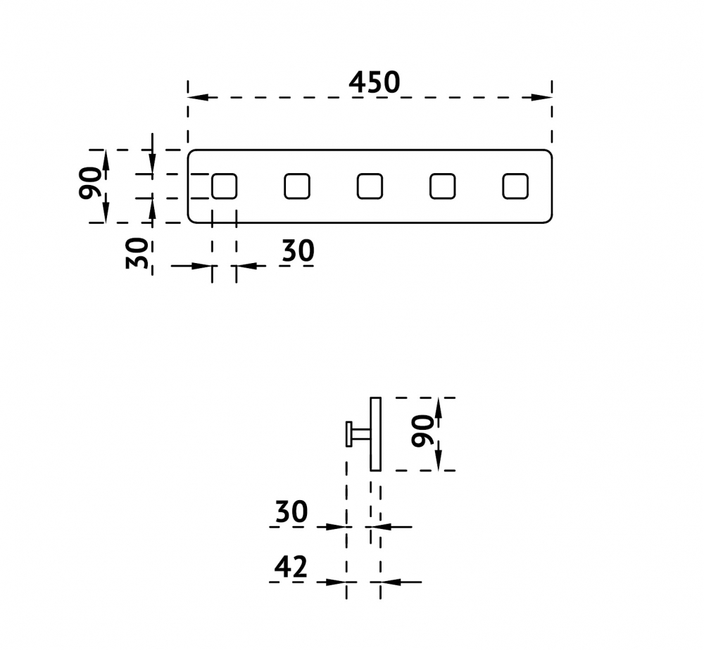 Вешалка ABBER Stein AS1650 белая матовая - Gidratop.ru изображение