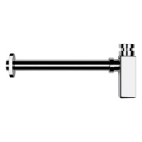 Gessi Eleganza сифон для раковины квадратный, под донный клапан, цвет: хром - Gidratop.ru изображение