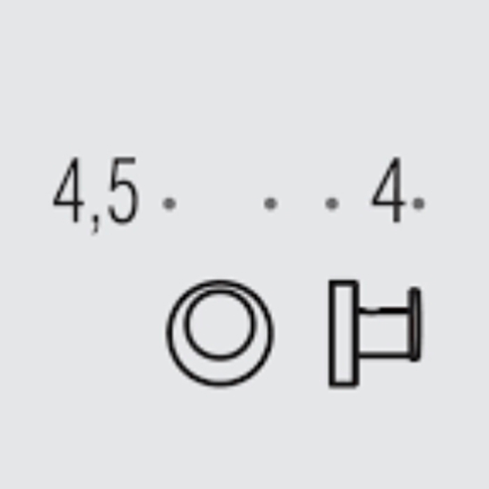 Colombo Plus Крючок, подвесной, цвет: PVD графит матовый - Gidratop.ru изображение