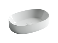 Умывальник чаша накладная овальная Element 540x350x145мм - Gidratop.ru изображение