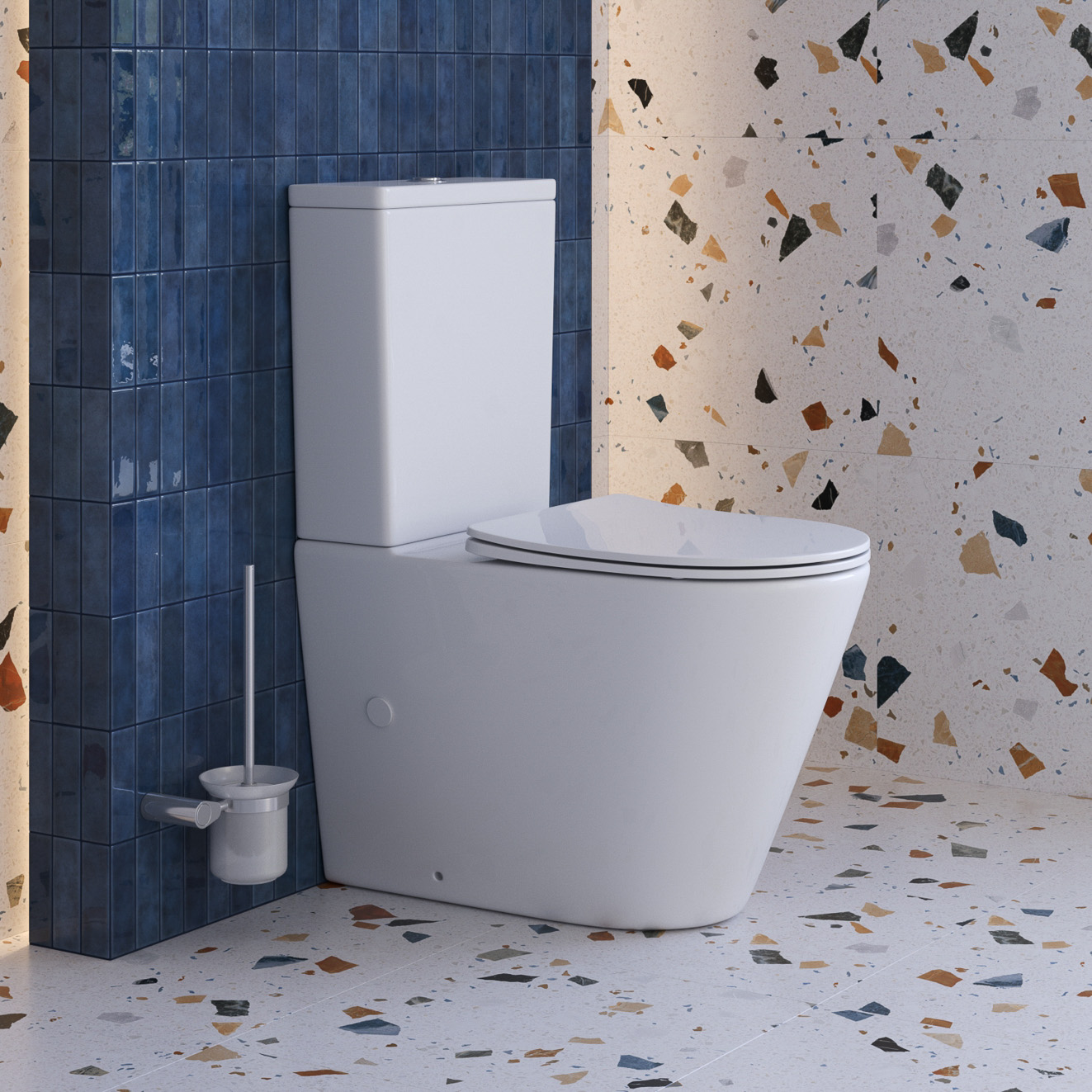 Унитаз-компакт безободковый BelBagno FLAY-TOR BB2149CP-TOR/SC/BB2149T - Gidratop.ru изображение