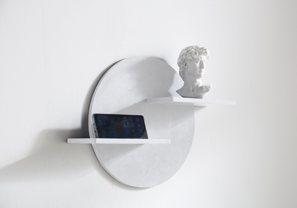 Полочка для ванной комнаты ABBER Stein AS1656 белая матовая - Gidratop.ru изображение