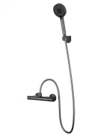 Смеситель для душа с термостатом WONZON & WOGHAND INN 5, Темный графит (WW-B1005-A-BGG)