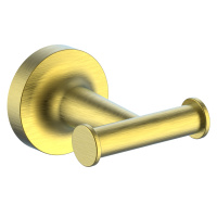 Двойной крючок для ванной WONZON & WOGHAND SIMPLE, Брашированное золото (WW-6525-BG) - Gidratop.ru изображение