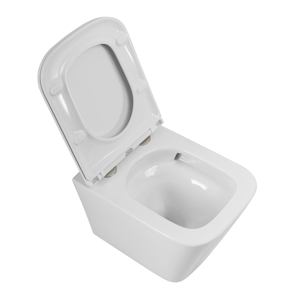 Унитаз подвесной безободковый со смывом TORNADO BelBagno ARDENTE-TOR BB520CH-TOR/BB2322SC - Gidratop.ru изображение