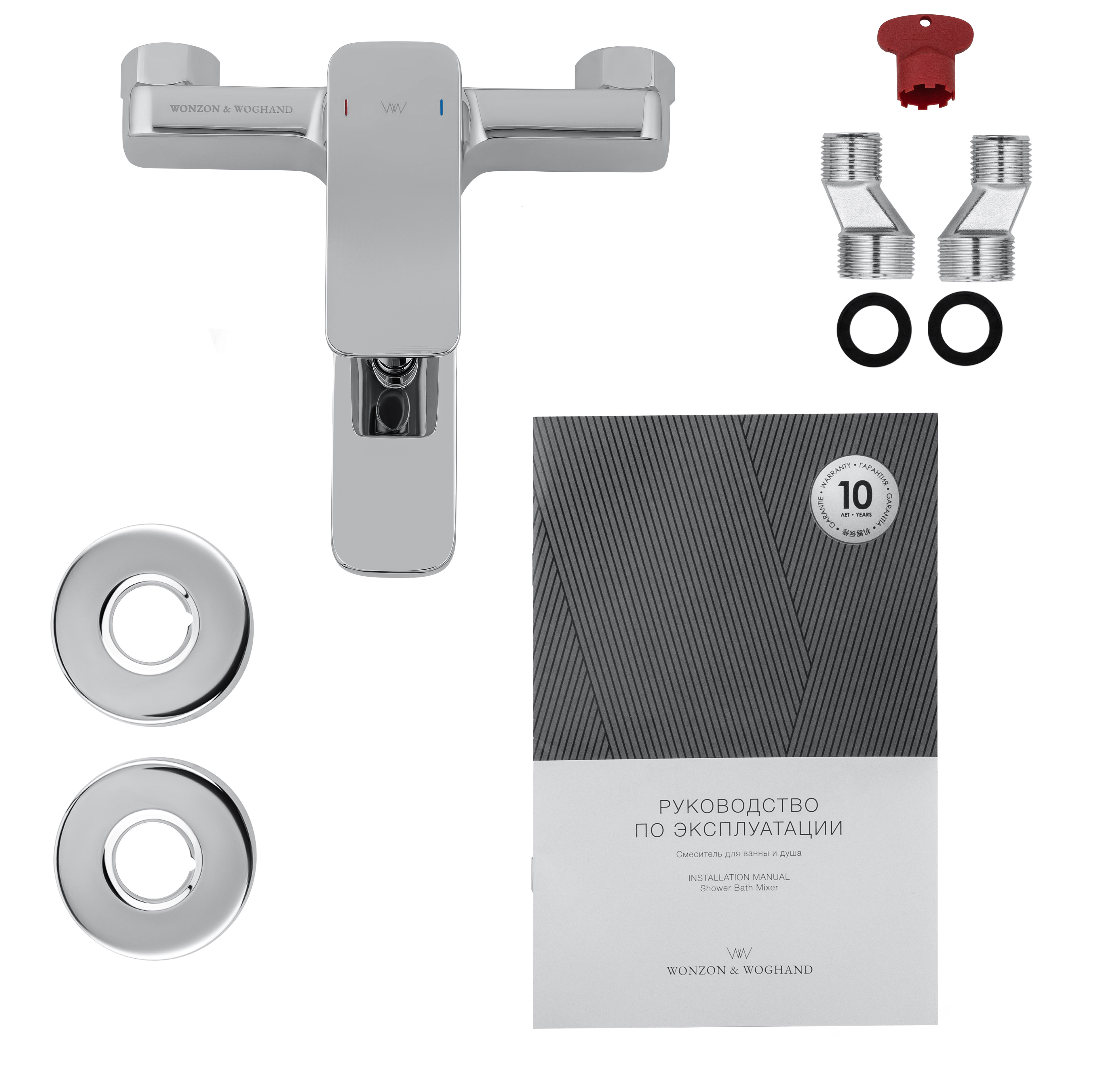 Смеситель для ванны WONZON & WOGHAND ARNIE, Хром (WW-693101-CR) - Gidratop.ru изображение