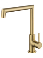 Смеситель для кухни WONZON & WOGHAND, Брашированное золото (WW-L1005-BG) - Gidratop.ru изображение