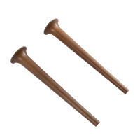 Ножки для шкафчика, комплект 2 штуки, высота 43 см, дерево 40447 Noce, 9x9x43 - Gidratop.ru изображение