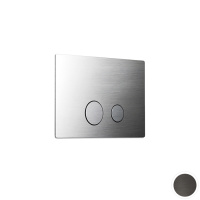 Newform X-STEEL 316 Клавиша смыва для унитаза, двойная, для систем инсталляций GEBERIT SIGMA 8 & SIGMA 12, цвет: PVD Brushed gun metal