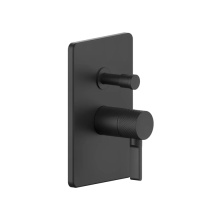 GESSI INCISO встраиваемый смеситель, на 2 источника с автоматическим переключателем (внешняя часть), цвет: nero XL - Gidratop.ru изображение