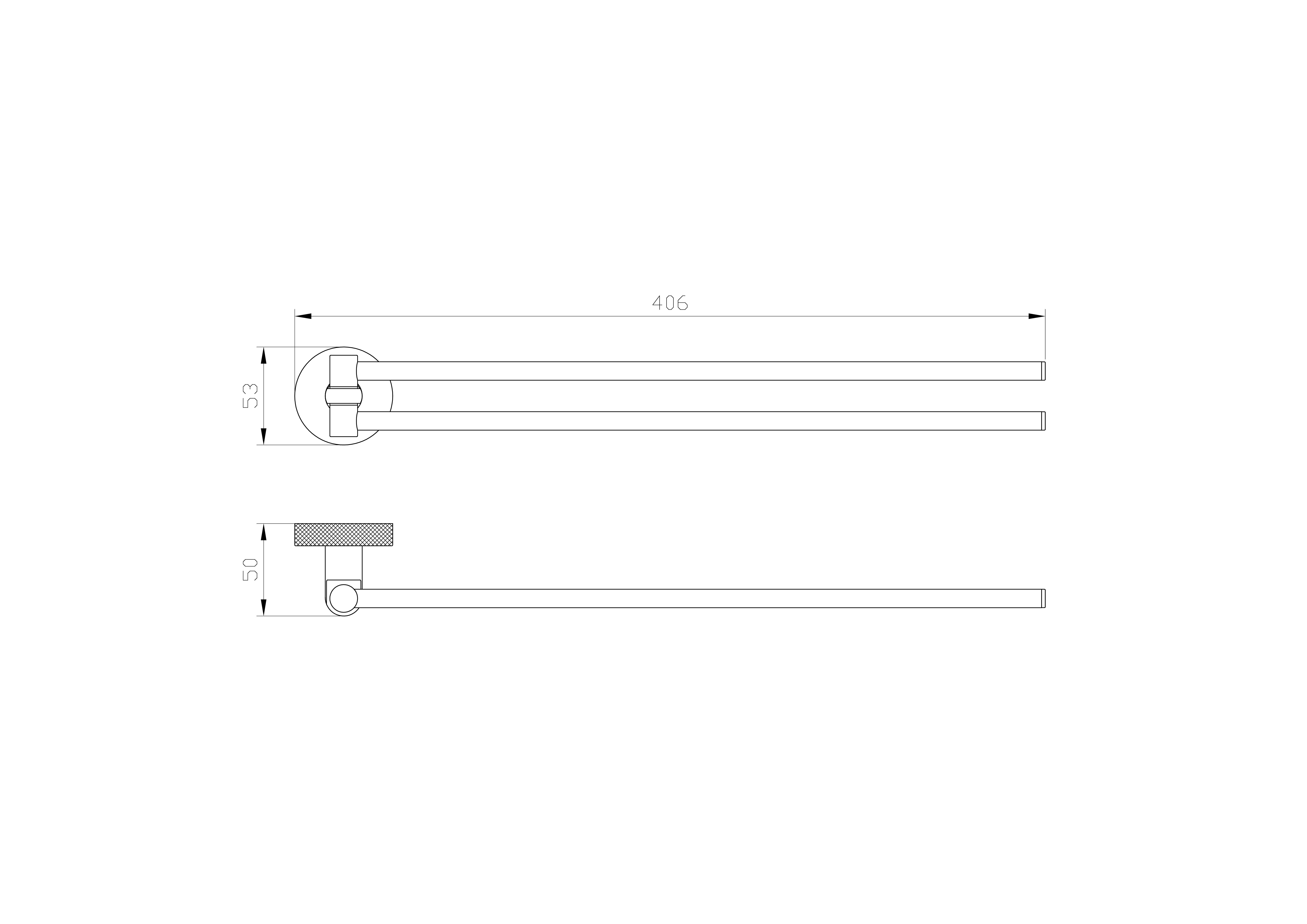 Полотенцедержатель поворотный WONZON & WOGHAND MAJESTIC, Черный/Золото (WW-9231) - Gidratop.ru изображение