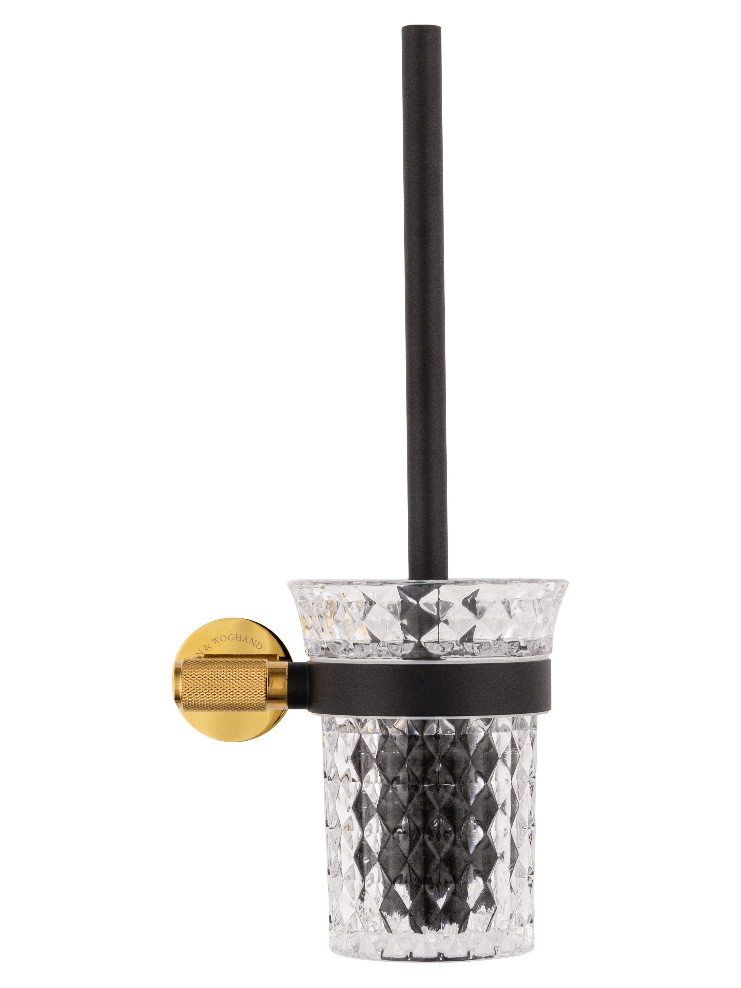 Туалетный ершик в комплекте WONZON & WOGHAND MAJESTIC, Черный/Золото (WW-9229) - Gidratop.ru изображение