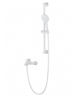 Смеситель для ванны с душевым гарнитуром WONZON & WOGHAND ALFA, Белый матовый (WW-AE3205-MW) - Gidratop.ru изображение