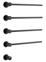 Полотенцесушитель электрический встраиваемый WONZON & WOGHAND MÜNCHEN, Черный матовый (WW-A354-MB) - Gidratop.ru изображение