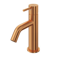 LEAF-LSM2-L-SS Смеситель для раковины однорычажный, с донным клапаном, исполнение Sunset - Gidratop.ru изображение