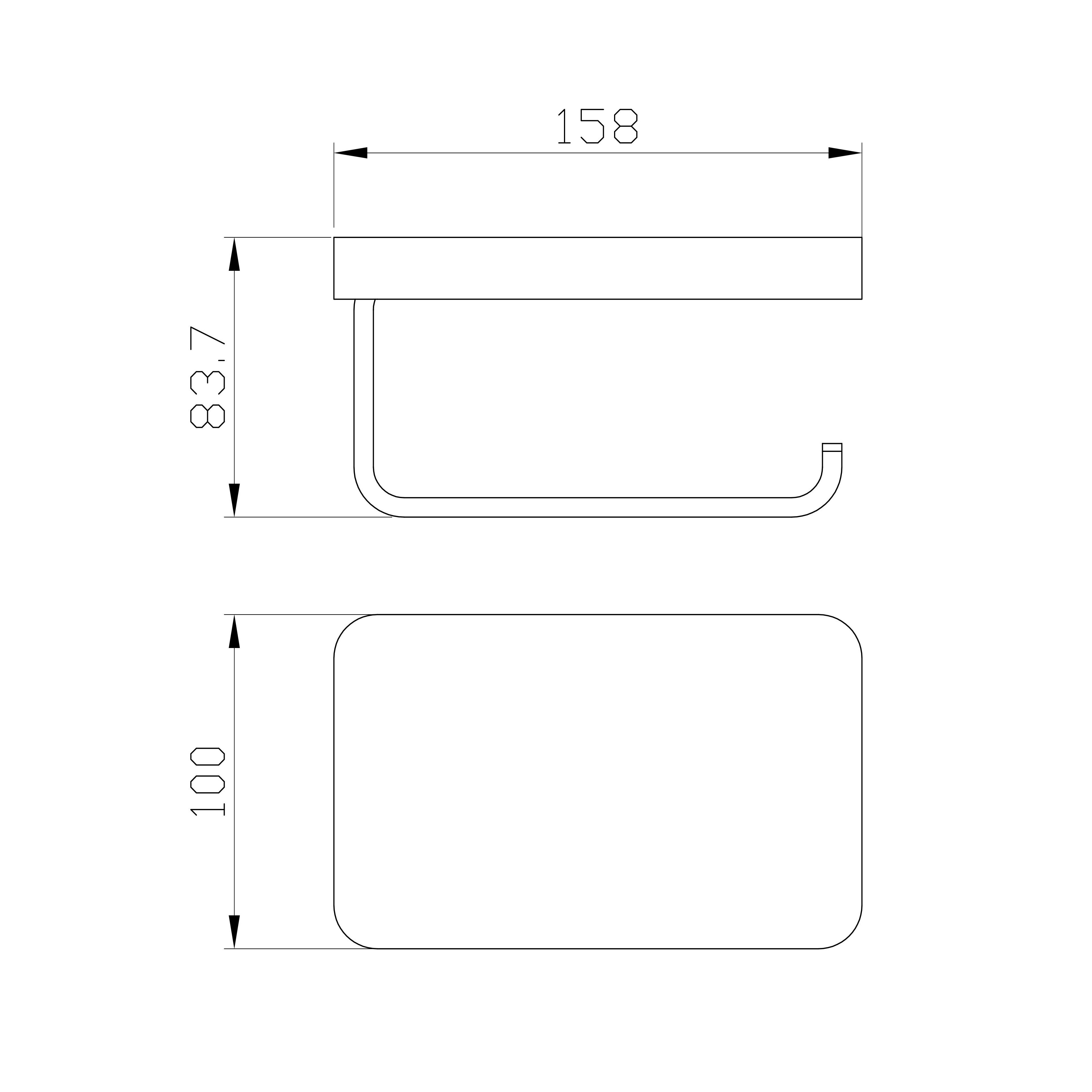 Держатель для туалетной бумаги с полкой WONZON & WOGHAND FLAT, Хром (WW-9736) - Gidratop.ru изображение