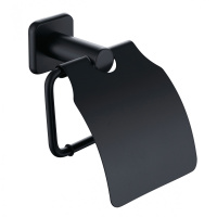 Держатель для туалетной бумаги с крышкой WONZON & WOGHAND, Темный графит (WW-V1802-GM) - Gidratop.ru изображение