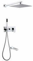 Душевая система ABBER Daheim AF8217 скрытого монтажа с изливом, хром - Gidratop.ru изображение