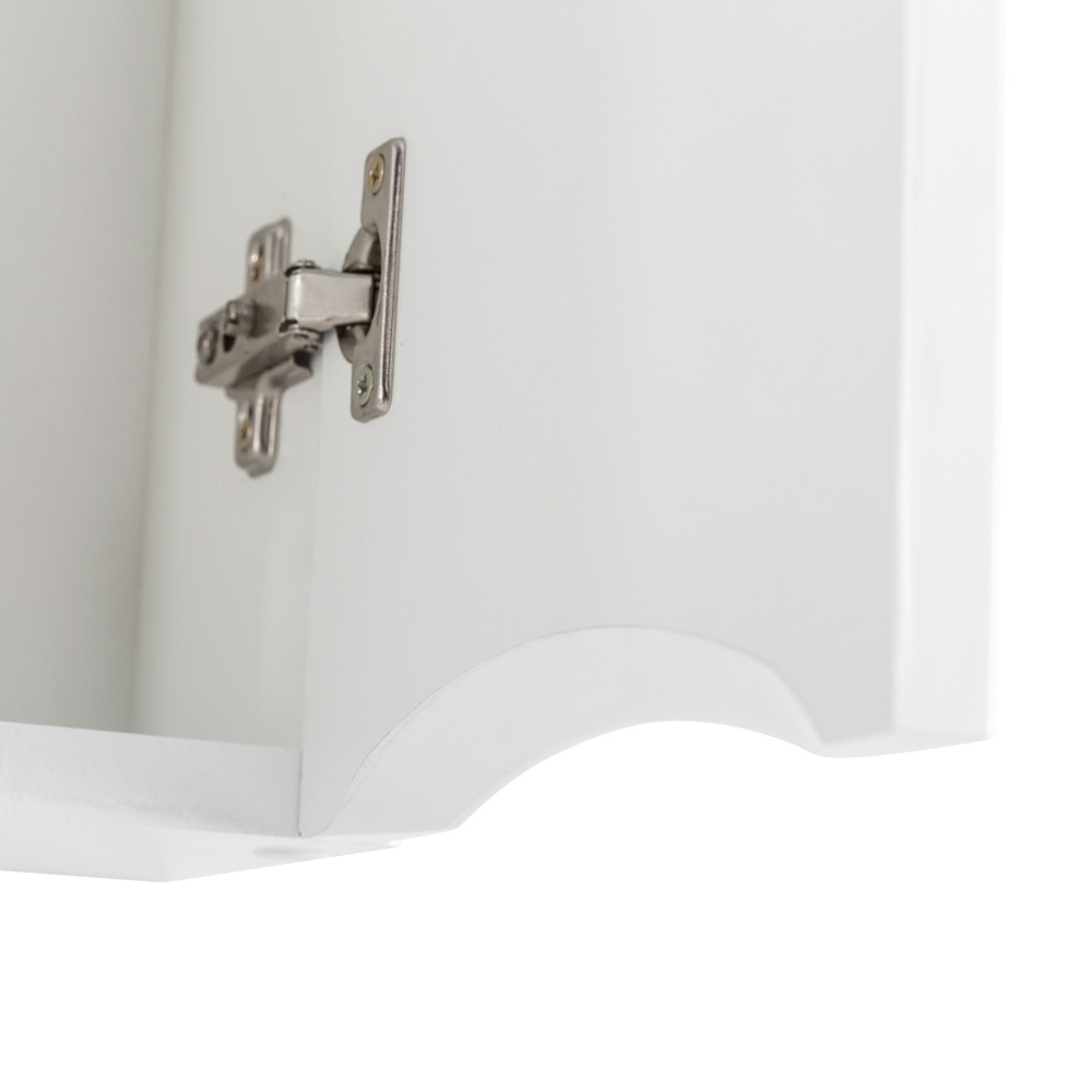 MARINO Шкаф зеркальный подвесной с двумя распашными дверцами с доводчиками, LED 2x4W, Bianco Lucido, 1200х150х750, MARINO-SPC-1200/750-2A-BL-P - Gidratop.ru изображение