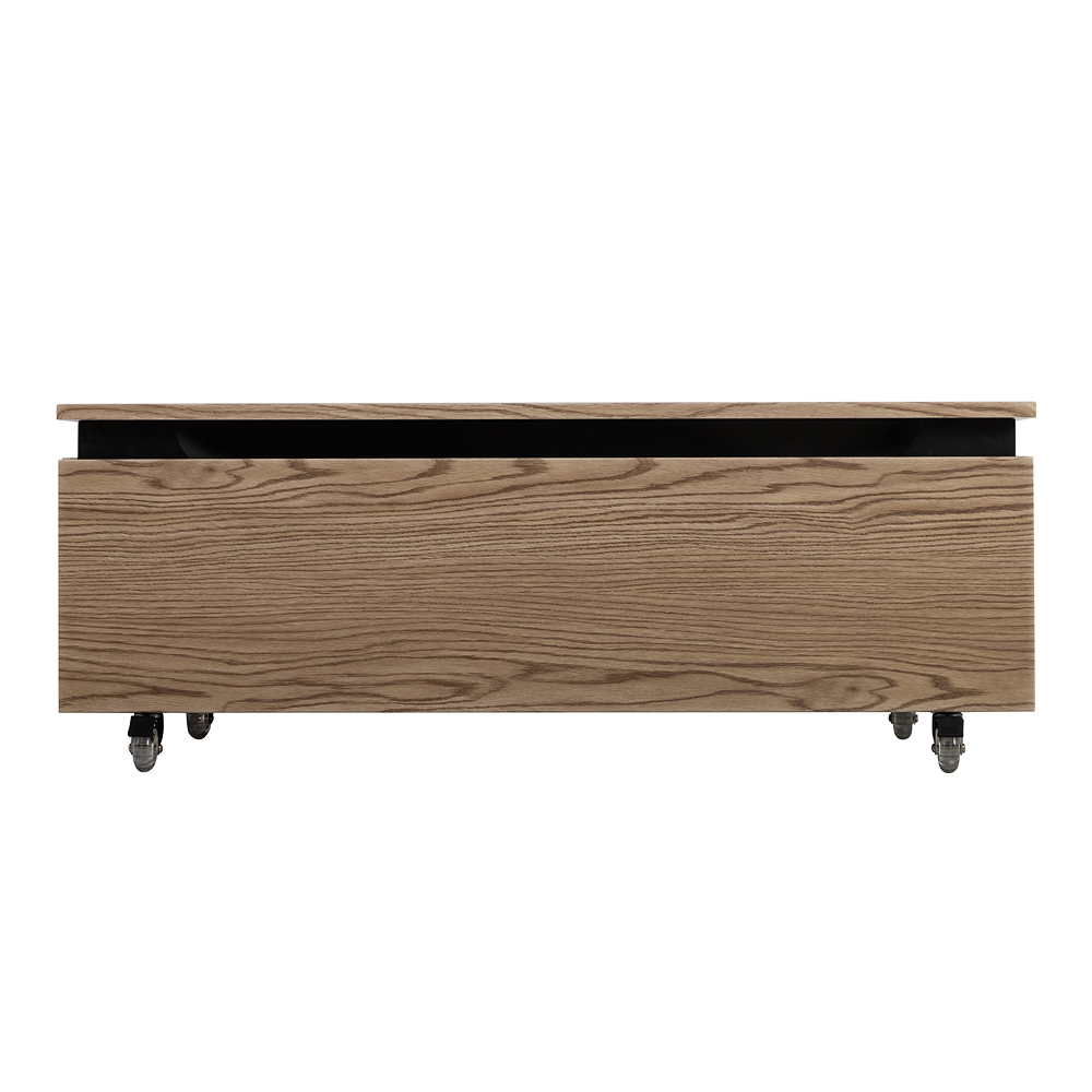 SLIDER Тумба с одним выкатным ящиком, дуб тангент, 996x476x300, SLIDER-1000-1C-PI-RT-P - Gidratop.ru изображение