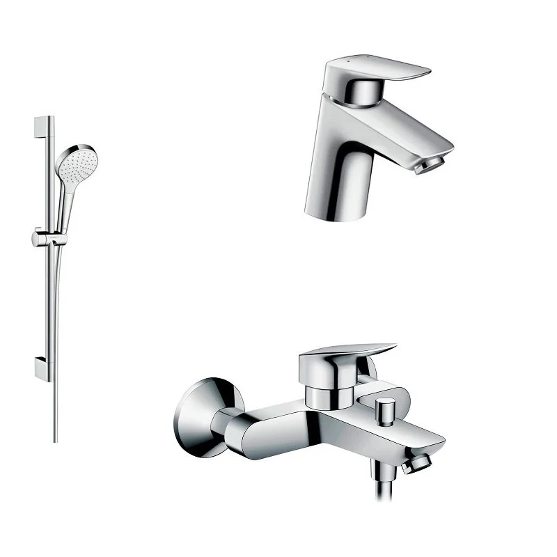Душевой комплект Hansgrohe, хром, 71400000/71070000/26574400 - Gidratop.ru изображение