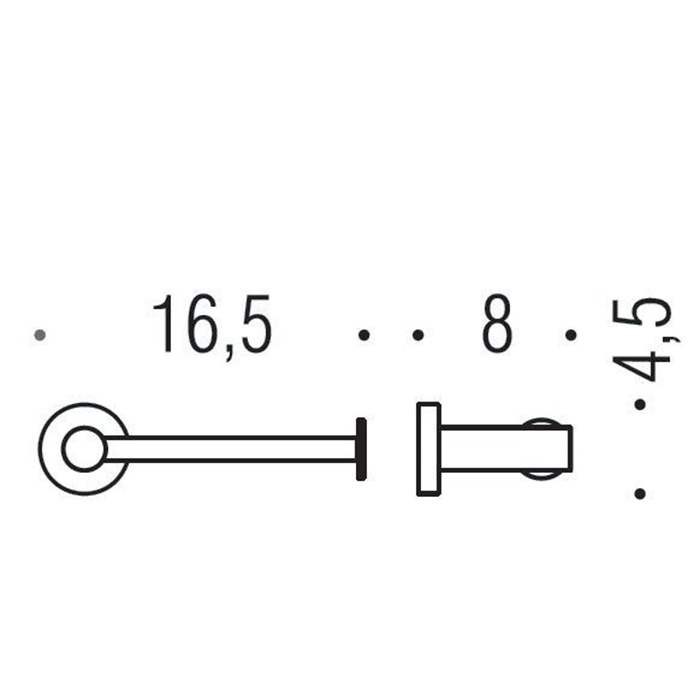Colombo Plus Держатель для туалетной бумаги, открытый, металлический, цвет: PVD нержавеющая сталь - Gidratop.ru изображение