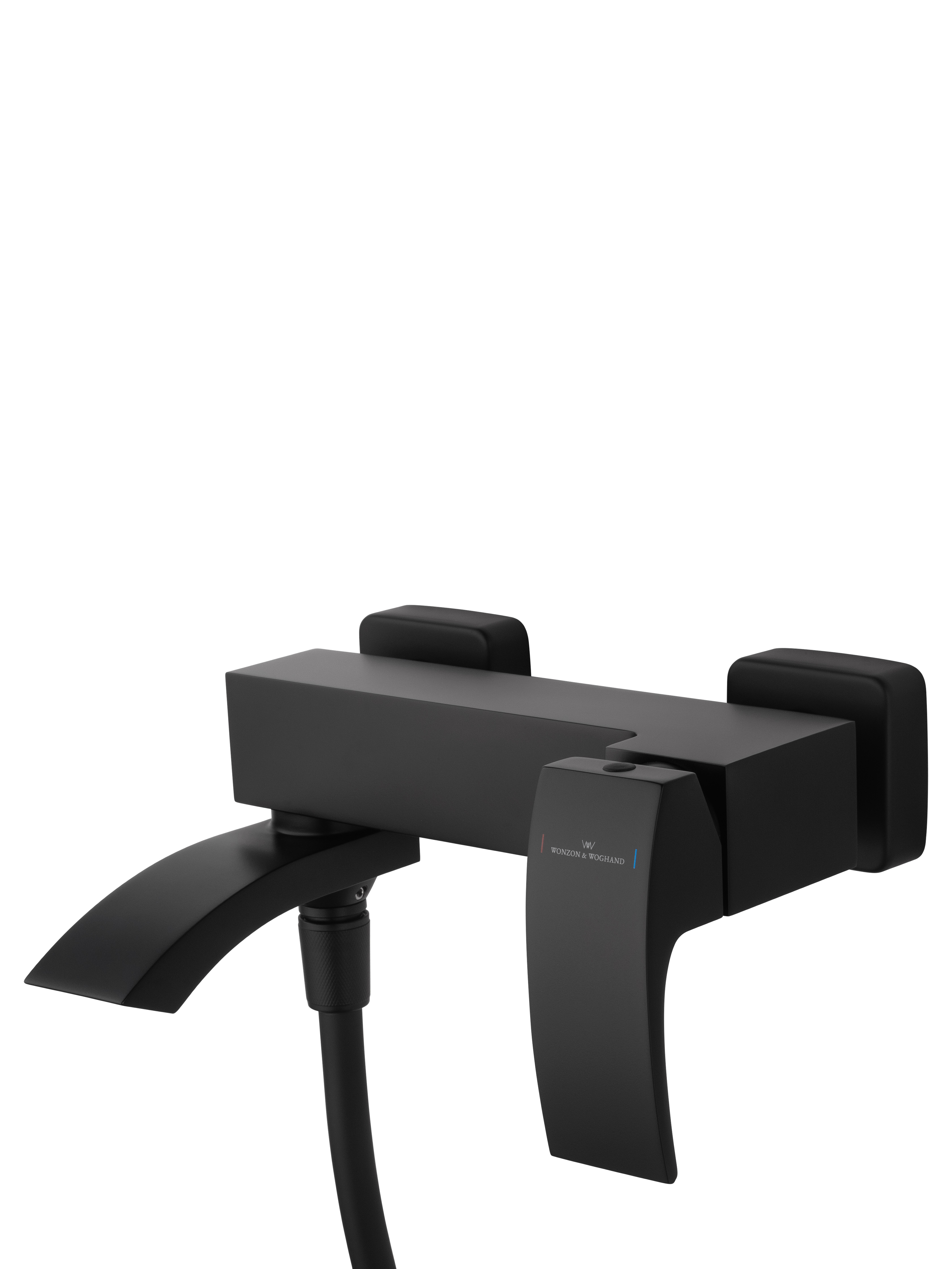 Смеситель для ванны с душем WONZON & WOGHAND FIT, Черный матовый (WW-88639009-MB) - Gidratop.ru изображение