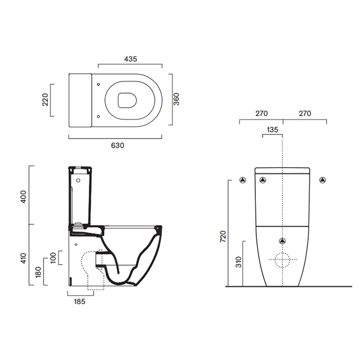 Catalano Sfera Керамический бачок с крышкой 36*15*h40, цвет белый глянцевый - Gidratop.ru изображение
