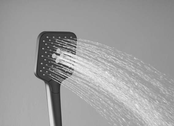 Душевая стойка Cube VSFS-1C1MB с изливом, черный - Gidratop.ru изображение