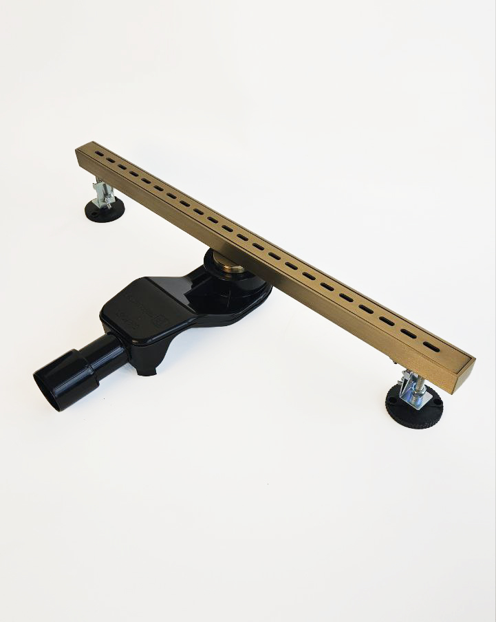 Душевой трап 60 см WONZON & WOGHAND, Брашированное золото (WW-65406M-BG) - Gidratop.ru изображение