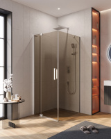 Душевой уголок CEZARES SLIDER-AH-1-90-80/90-BR-Cr - Gidratop.ru изображение