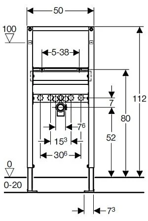 Инсталляция Geberit Duofix 111.434.00.1 для раковины - Gidratop.ru изображение