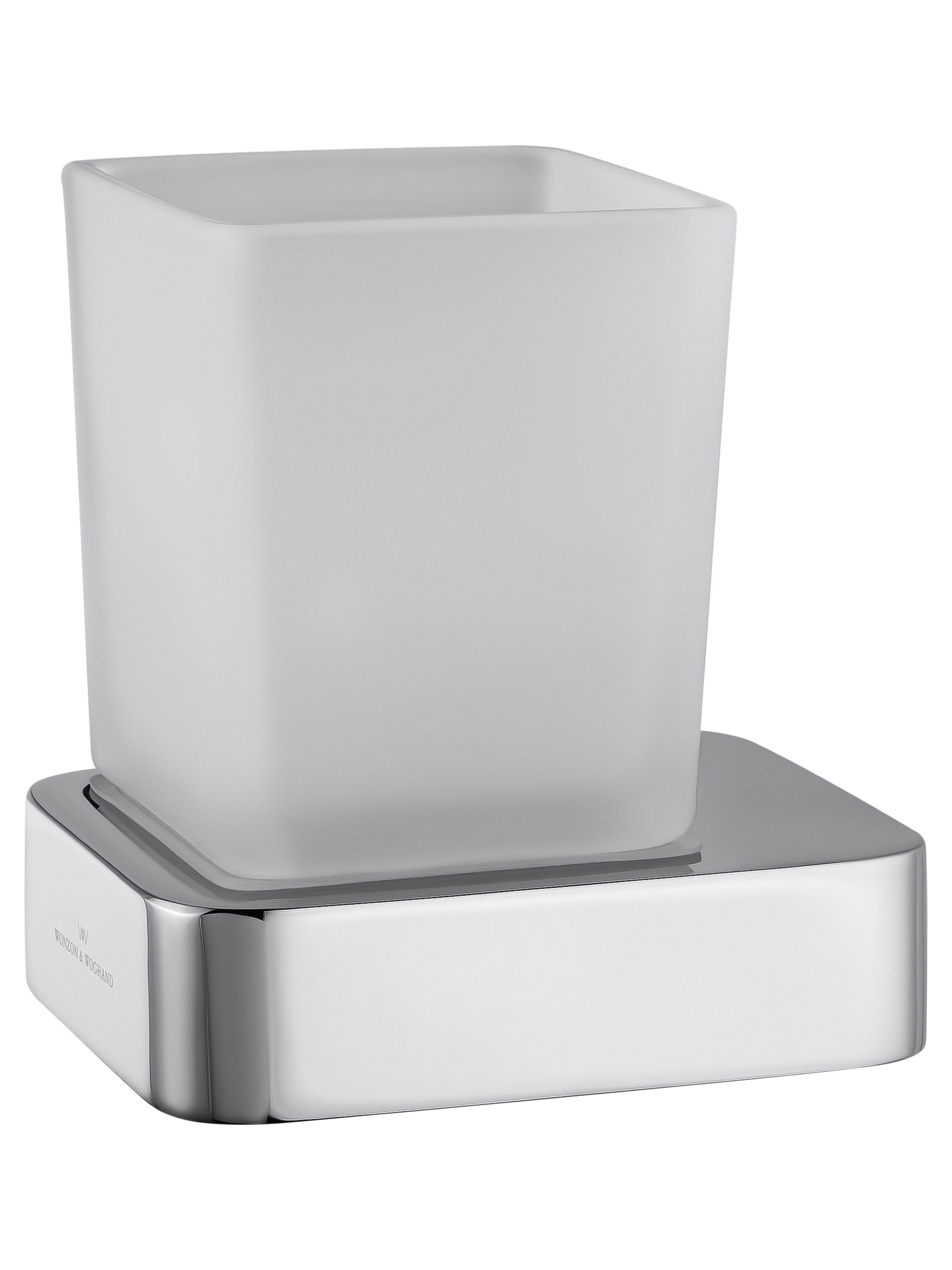 Стакан для зубных щеток с держателем WONZON & WOGHAND LOTTE, Хром (WW-8321) - Gidratop.ru изображение