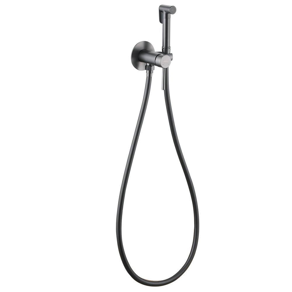 Смеситель ABBER Wasser Kreis AF8125NG с гигиеническим душем, никель - Gidratop.ru изображение