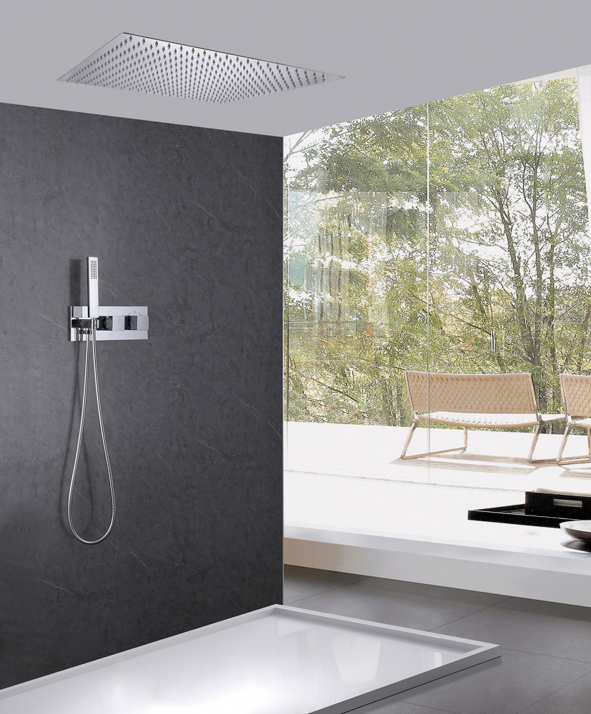 Душевая система ABBER Daheim AF8255 скрытого монтажа без излива, термостат, хром - Gidratop.ru изображение