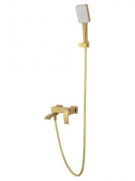 Смеситель для ванны с душем WONZON & WOGHAND FIT, Брашированное золото (WW-88639009- BG) - Gidratop.ru изображение