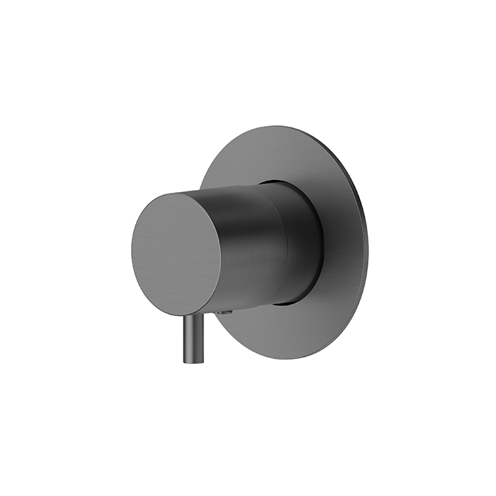 Newform X-STEEL 316 Наружная часть для переключателя/запорного вентиля (для 27892/27893) цвет: PVD Brushed gun metal - Gidratop.ru изображение