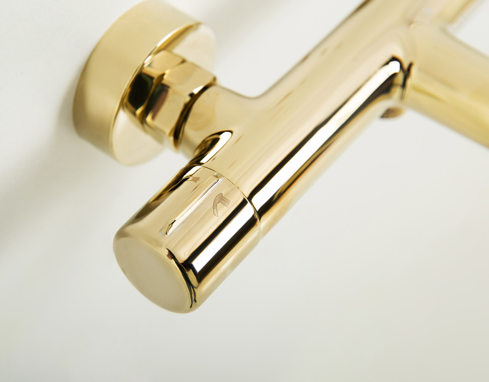 UNO Смеситель для ванны и душа, золото UNO-VASM-ORO - Gidratop.ru изображение