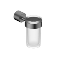 Стакан для зубных щеток с держателем ABBER Osten 316 AA1861BGG оружейная сталь брашированная - Gidratop.ru изображение