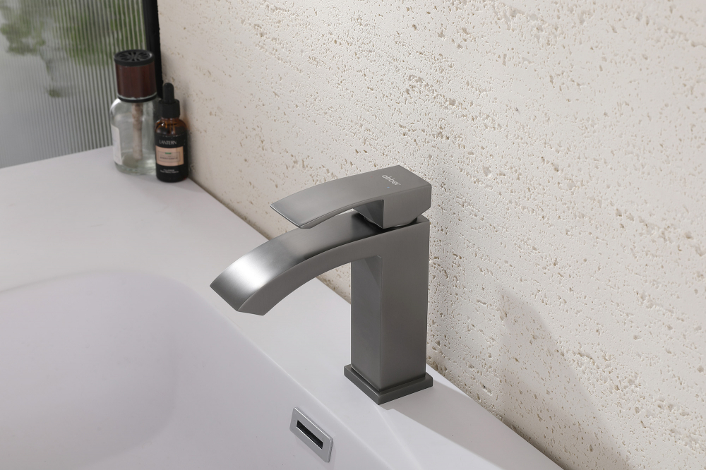 Смеситель ABBER Wasserfall AF8610NG для раковины, никель - Gidratop.ru изображение