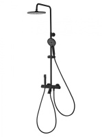 Душевая система с термостатом WONZON & WOGHAND The ONE, Черный матовый (WW-B3094-MB) - Gidratop.ru изображение