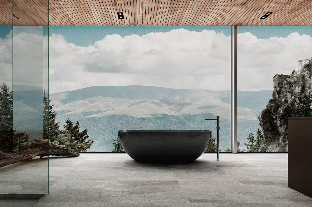 Прозрачная ванна ABBER Kristall AT9701Onyx черная - Gidratop.ru изображение