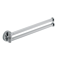 Colombo Plus Полотенцедержатель двойной 34.5 см, цвет: хром - Gidratop.ru изображение