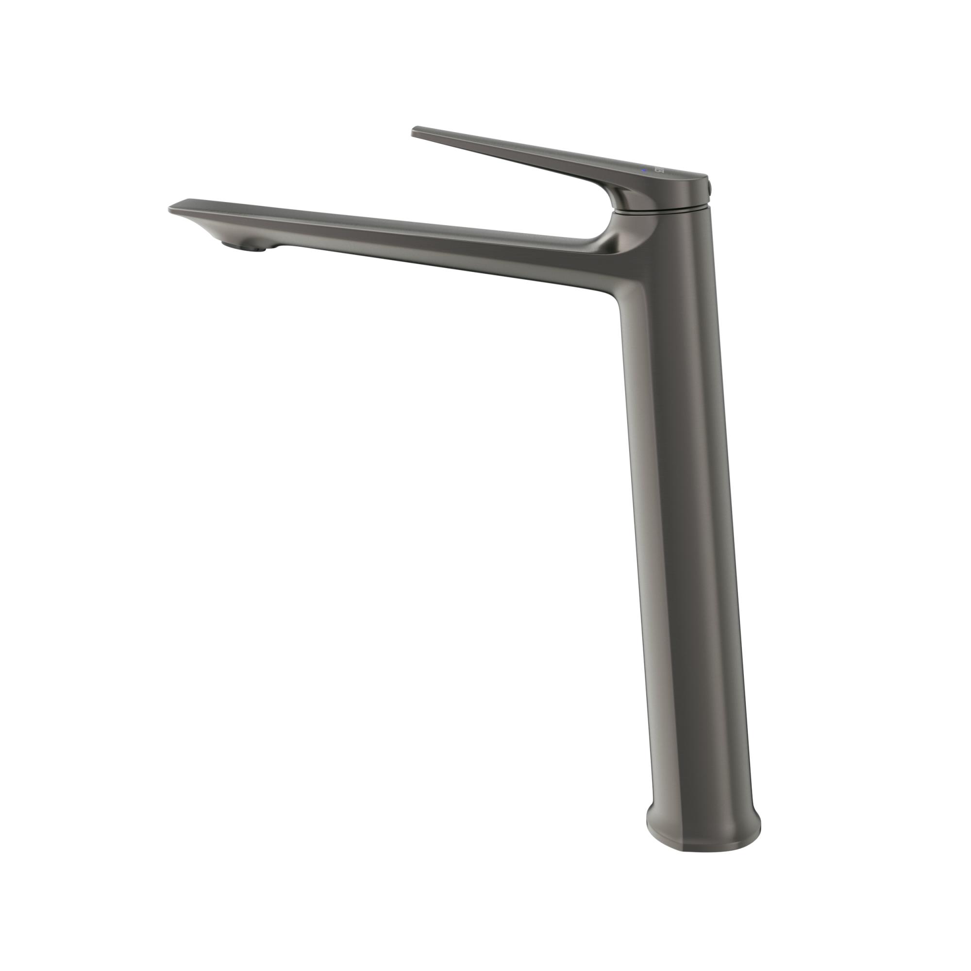 LINER-LC-GM-W0 Смеситель для накладной раковины однорычажный, без донного клапана, исполнение оружейная сталь - Gidratop.ru изображение