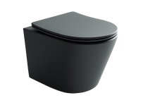 Подвесной унитаз Balearica Rimless (цвет Черный Матовый)