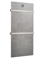 Полотенцесушитель электрический с каменной плитой Серый мрамор WONZON & WOGHAND STUTTGART, Темный графит (WW-A502-GM)