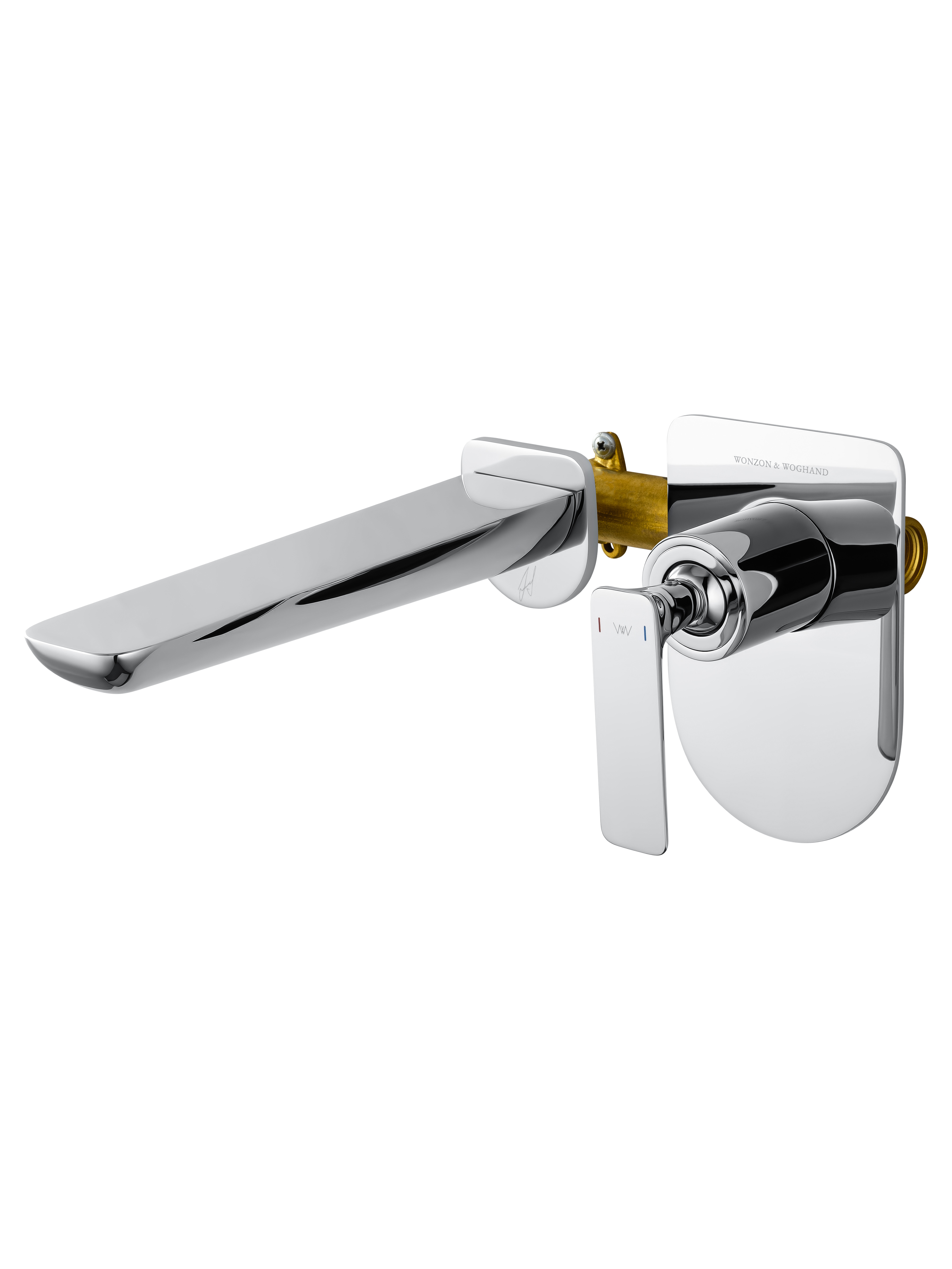 Смеситель для раковины встраиваемый WONZON & WOGHAND SHARK, Хром (WW-481701-CR) - Gidratop.ru изображение