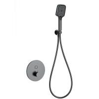 Смеситель для душа с термостатом встраиваемый WONZON & WOGHAND, Темный графит (WW-D1017-A-BGG) - Gidratop.ru изображение