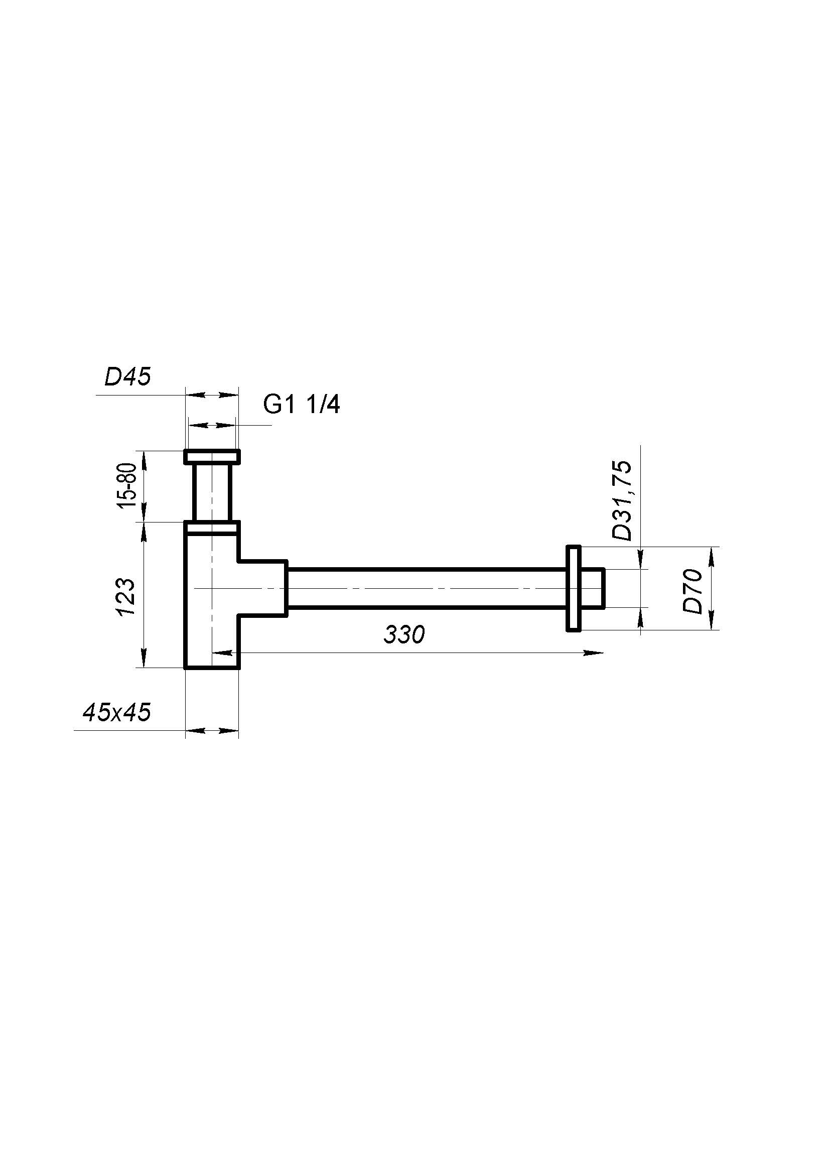 BB-SMQ2-NERO Сифон для раковины, чёрный - Gidratop.ru изображение